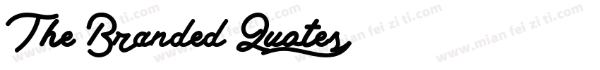 The Branded Quotes字体转换
